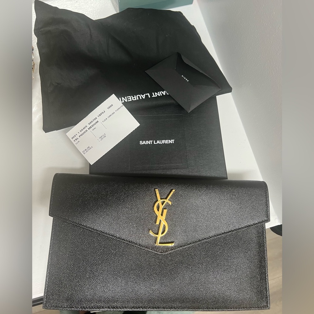 YSL pouch black